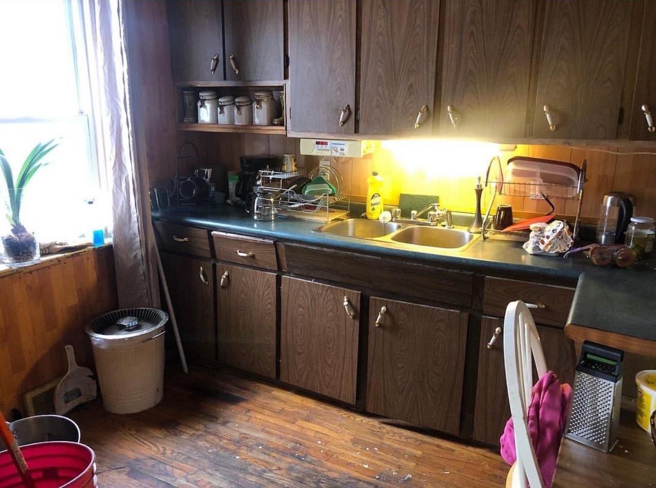The kitchen of the Welland property